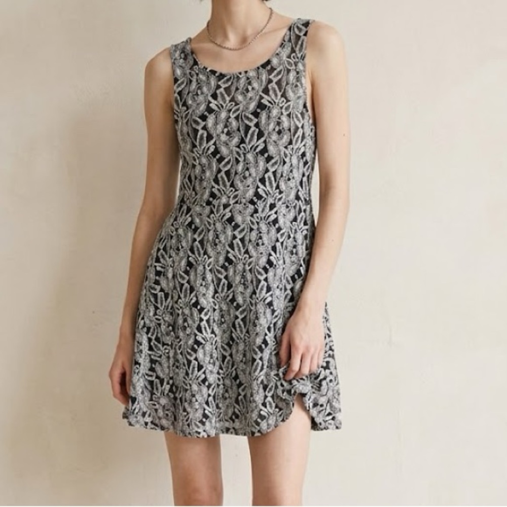 Free People Forever And Ever Floral Lace Mini Slip Dress Small